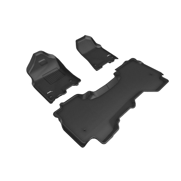 3D Mats Usa Custom Fit, Raised Edge, Black, Thermoplastic Rubber Of Carbon Fiber Texture L1DG03101509 - main